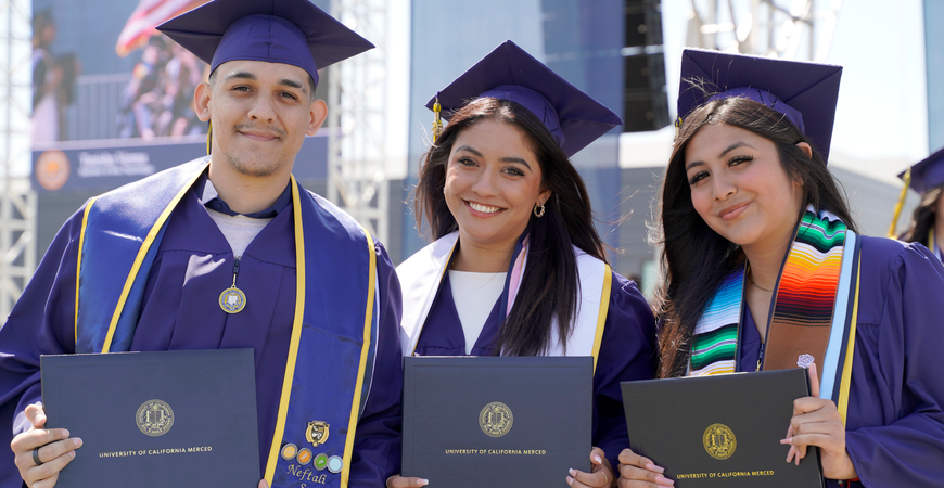 Graduating UC Merced students